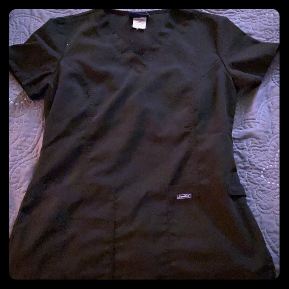 Black scrub top